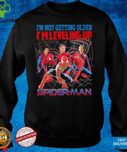 Official I’m Not Getting Older I’m Leveling Up Spider man Shirt