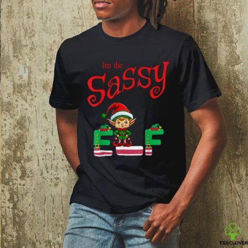 Official I’m The Sassy Elf Raglan Christmas Baseball T Shirt