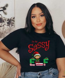 Official I’m The Sassy Elf Raglan Christmas Baseball T Shirt