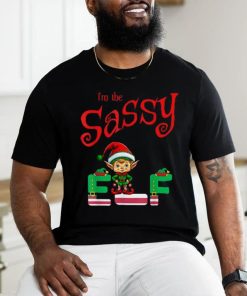 Official I’m The Sassy Elf Raglan Christmas Baseball T Shirt