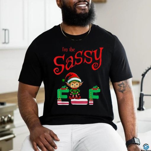 Official I’m The Sassy Elf Raglan Christmas Baseball T Shirt