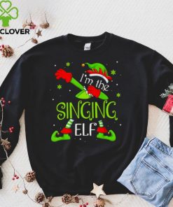 Official I'm The Singing Elf Dabbing Santa Shirt hoodie, sweater shirt