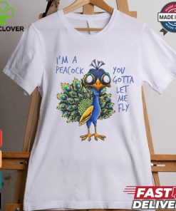 Official I’m a peacock you gotta let me fly goofy peacock T hoodie, sweater, longsleeve, shirt v-neck, t-shirt