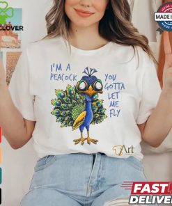 Official I’m a peacock you gotta let me fly goofy peacock T hoodie, sweater, longsleeve, shirt v-neck, t-shirt