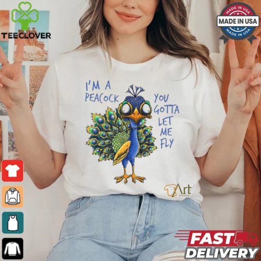 Official I’m a peacock you gotta let me fly goofy peacock T hoodie, sweater, longsleeve, shirt v-neck, t-shirt