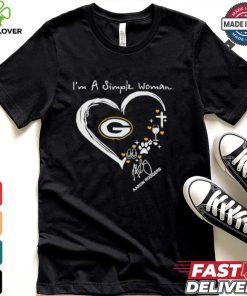 Official I’m a simple woman Aaron Rodgers Green Bay Packers signature shirt