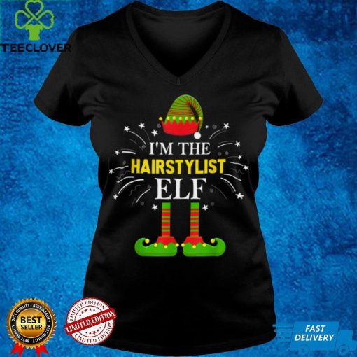 Official I’m the Hairstylist Elf Family Matching Group Xmas Costume T Shirt Hoodie, Sweat
