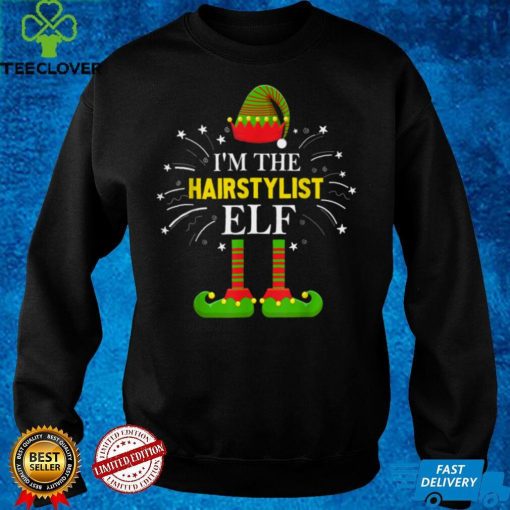 Official I’m the Hairstylist Elf Family Matching Group Xmas Costume T Shirt Hoodie, Sweat