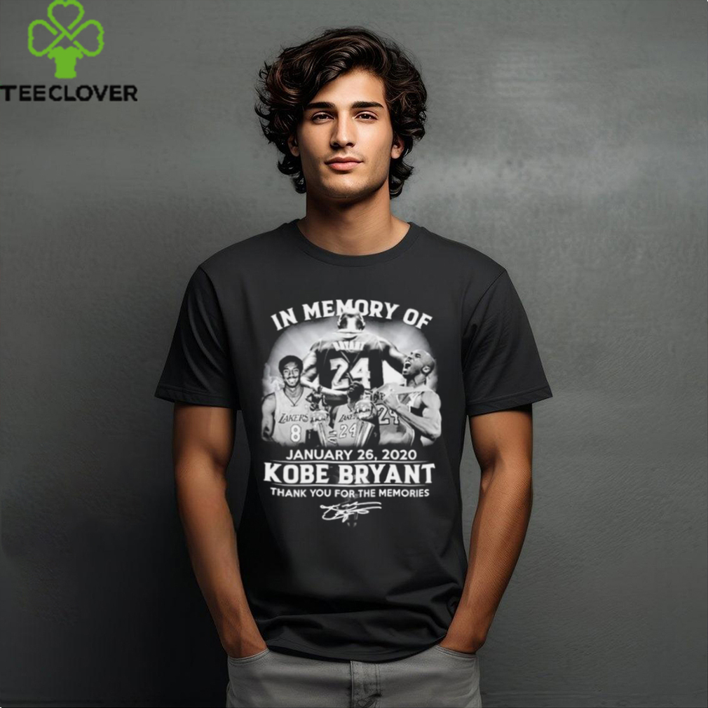Official In Memory Of January 26 2020 Kobe Bryant Signature Thank You For The Memories T Shirt Official In Memory Of January 26 2020 Kobe Bryant Signature Thank You For The Memories T Shirt