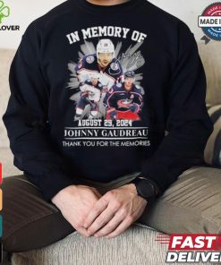 Official In Memory Of Johnny Gaudreau August 29, 2024 Thank You For The Memories Signature Shirt