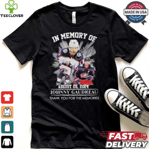 Official In Memory Of Johnny Gaudreau August 29, 2024 Thank You For The Memories Signature Shirt