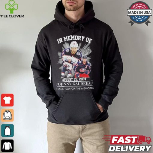 Official In Memory Of Johnny Gaudreau August 29, 2024 Thank You For The Memories Signature Shirt