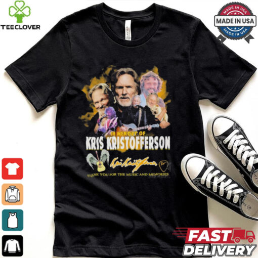 Official In Memory Of Kris Kristofferson Signature Thank You For The Music And Memories Unisex T Shirt