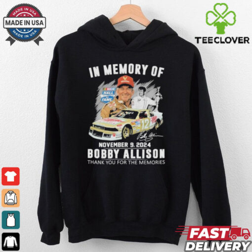 Official In Memory Of November 09 2024 Bobby Allison Thanh You For The Memories  T Shirt