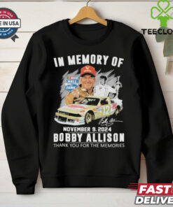 Official In Memory Of November 09 2024 Bobby Allison Thanh You For The Memories T Shirt