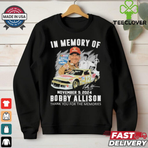 Official In Memory Of November 09 2024 Bobby Allison Thanh You For The Memories  T Shirt