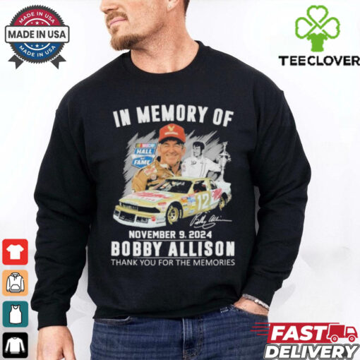 Official In Memory Of November 09 2024 Bobby Allison Thanh You For The Memories  T Shirt