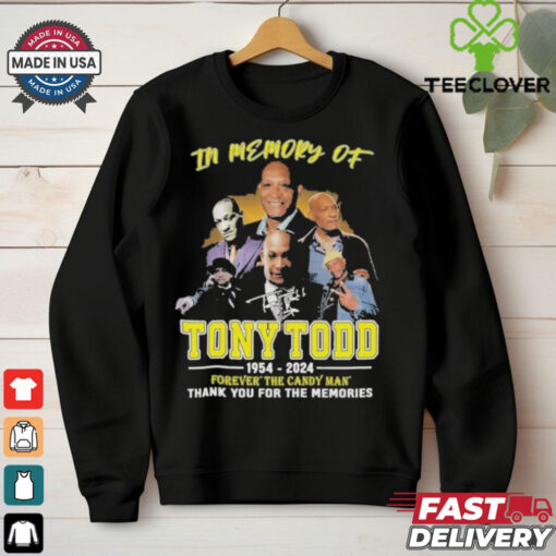 Official In Memory Of Tony Todd 1954 2024 Thank You For The Memories  T Shirt
