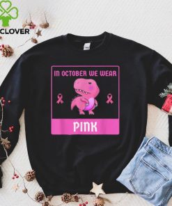 Official In October We Wear Pink For Awareness Toddler Breast Cancer T Shirt Hoodie, Sweat