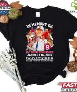Official In memory of St Louis Cardinals January 16 2025 Bob Uecker thank you for the memories shirt