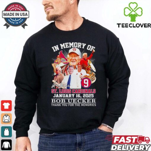 Official In memory of St Louis Cardinals January 16 2025 Bob Uecker thank you for the memories shirt