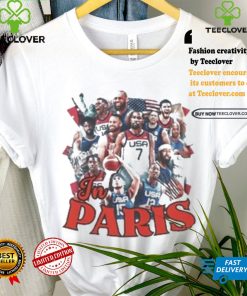 Official In paris team usa parody T shirt