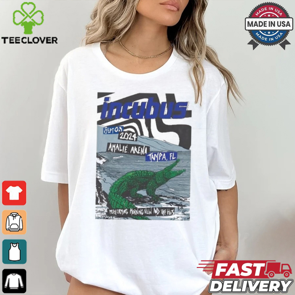Official Incubus Tampa, FL Amalie Arena Sep 3, 2024 T Shirt Official Incubus Tampa, FL Amalie Arena Sep 3, 2024 T Shirt