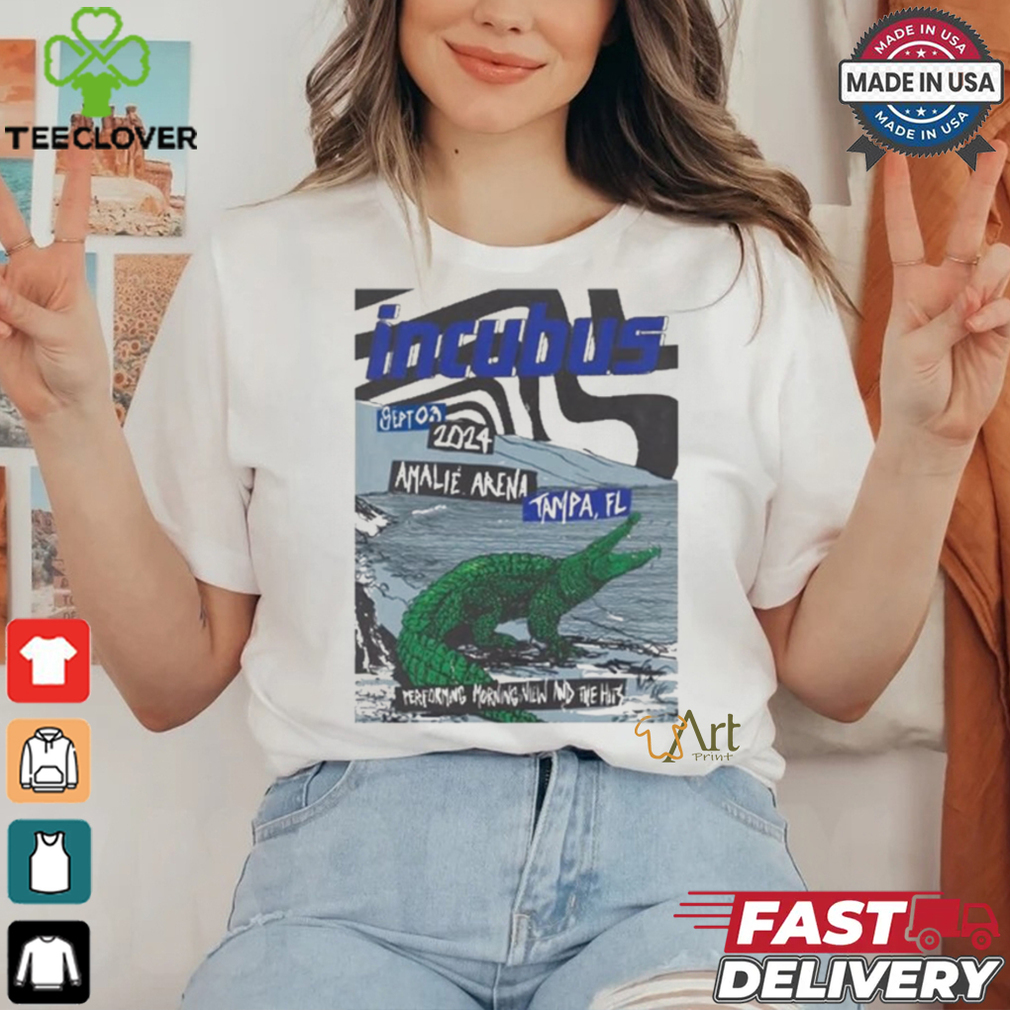 Official Incubus Tampa, FL Amalie Arena Sep 3, 2024 T Shirt Official Incubus Tampa, FL Amalie Arena Sep 3, 2024 T Shirt