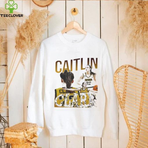 Official Indiana Fever Caitlin Clark 22 Basketball Graphics Print T Shirt