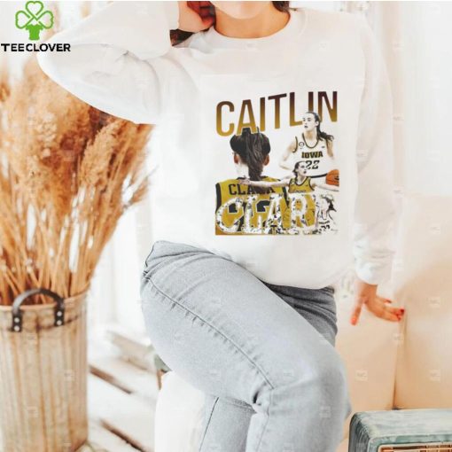 Official Indiana Fever Caitlin Clark 22 Basketball Graphics Print T Shirt