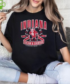 Official Indiana Hoosiers Cream & Crimson Bloomington Indiana USA T Shirt