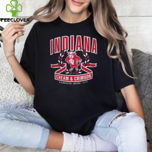 Official Indiana Hoosiers Cream & Crimson Bloomington Indiana USA T Shirt