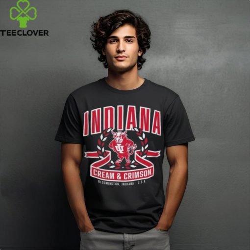 Official Indiana Hoosiers Cream & Crimson Bloomington Indiana USA T Shirt