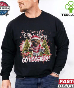Official Indiana Hoosiers Football Merry Christmas Go Hoosiers 2024 Shirt 2 Official Indiana Hoosiers Football Merry Christmas Go Hoosiers 2024 Shirt