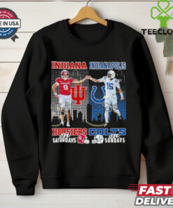 Official Indiana Hoosiers On Sundays Indianapolis Colts On Sundays Signature Shirt