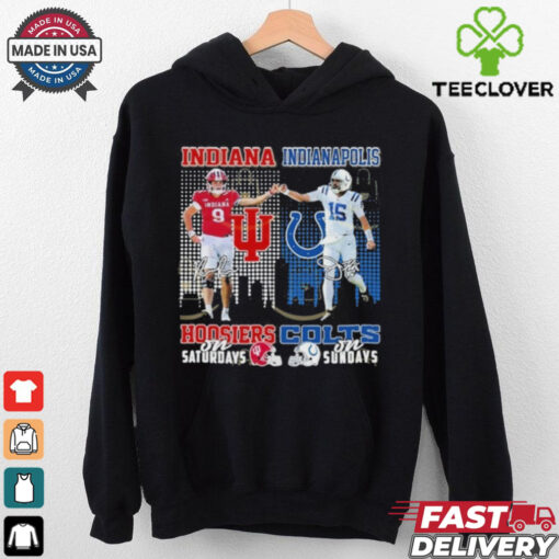 Official Indiana Hoosiers On Sundays Indianapolis Colts On Sundays Signature Shirt