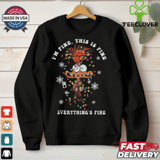 Official Inside Out It’s Fine I’m Fine Everything Is Fine Christmas 2024 Shirt