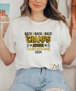 Official Iowa Basketball Back To Back To Back Big Ten Women’s Basketball Tournament Champs T Shirt