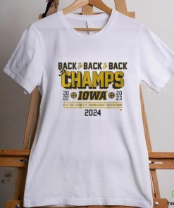 Official Iowa Basketball Back To Back To Back Big Ten Women’s Basketball Tournament Champs T Shirt