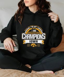 Official Iowa Hawkeyes 2024 Big Ten Women’s Basketball Conference Tournament Champions Locker Room T Shirt