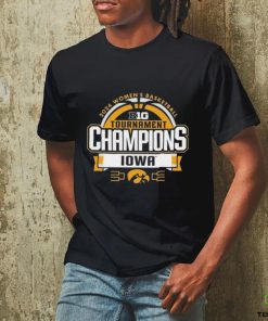 Official Iowa Hawkeyes 2024 Big Ten Women’s Basketball Conference Tournament Champions Locker Room T Shirt