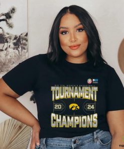 Official Iowa Hawkeyes 2024 Big Ten Women’s Basketball Conference Tournament Champions Three Pointer T Shirt