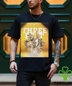Official Iowa Hawkeyes Women’s Basketball 2024 BIG Tournament Championship Three Straight Years shirt