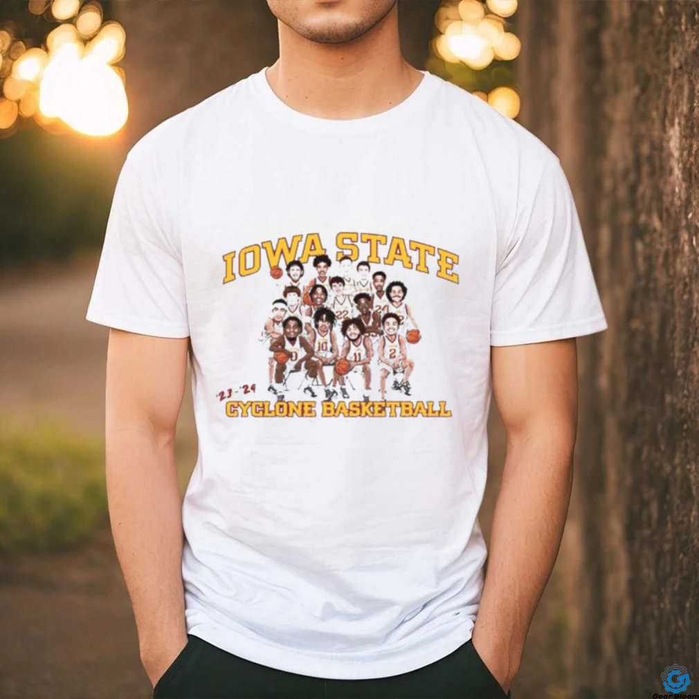 Official Iowa State Basketball Team Roster Player 2023 T Shirt Official Iowa State Basketball Team Roster Player 2023 T Shirt