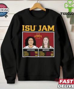 Official Iowa State Cyclones ISU Jam – Audi Crooks and Addy Brown Caricatures t shirt