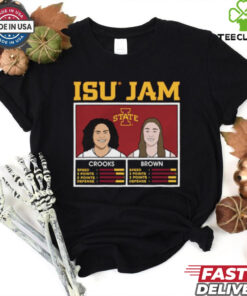 Official Iowa State Cyclones ISU Jam – Audi Crooks and Addy Brown Caricatures t shirt