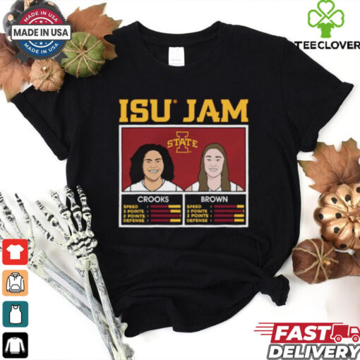 Official Iowa State Cyclones ISU Jam – Audi Crooks and Addy Brown Caricatures t shirt