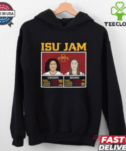 Official Iowa State Cyclones ISU Jam – Audi Crooks and Addy Brown Caricatures t shirt