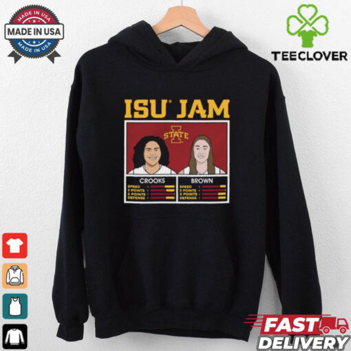 Official Iowa State Cyclones ISU Jam – Audi Crooks and Addy Brown Caricatures t shirt