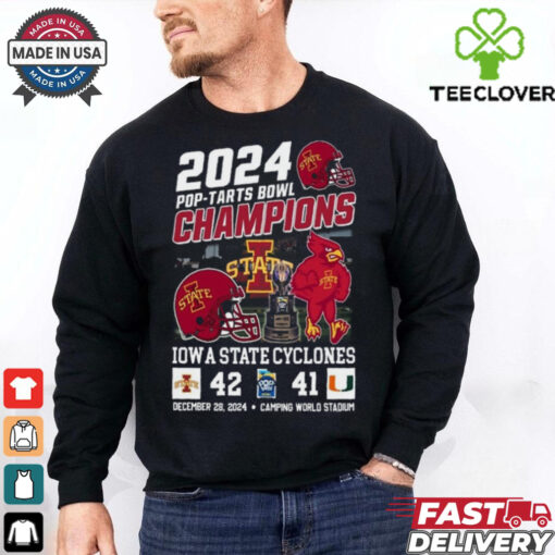 Official Iowa State Football Pop Tars Bowl Champions For Fans T Shirt